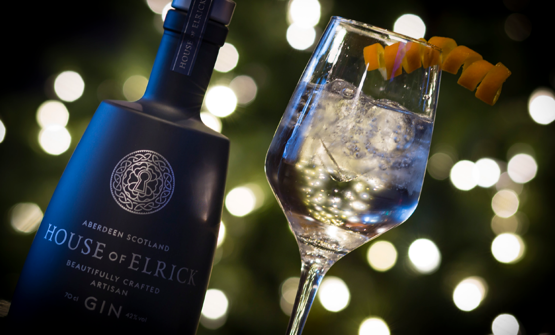 The House of Elrick Artisan Gin. Scotland