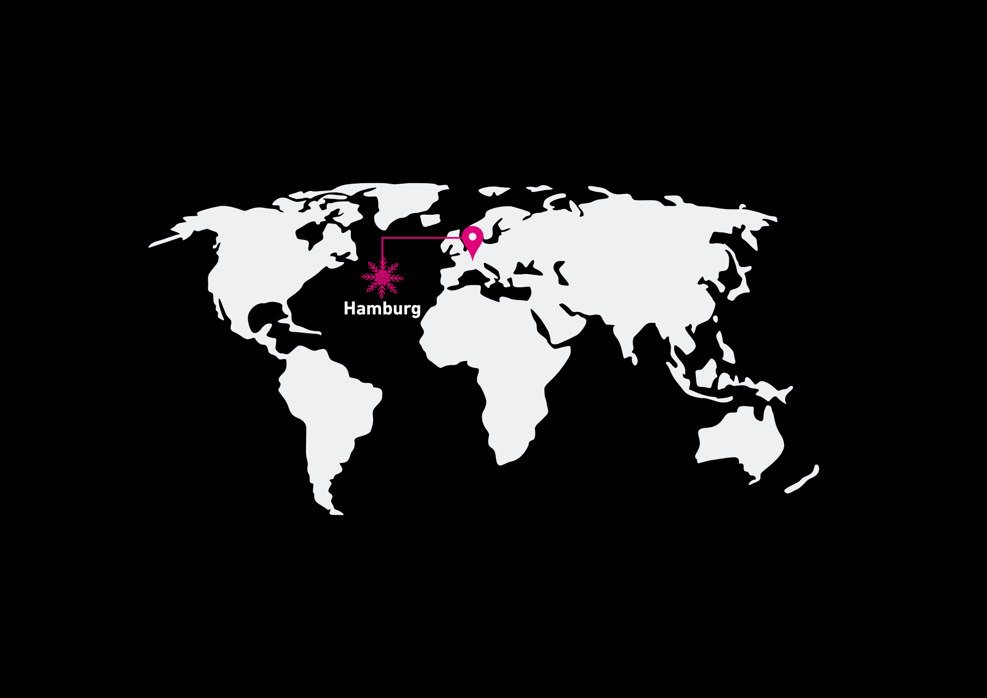 Hamburg Seasons Greetings Map
